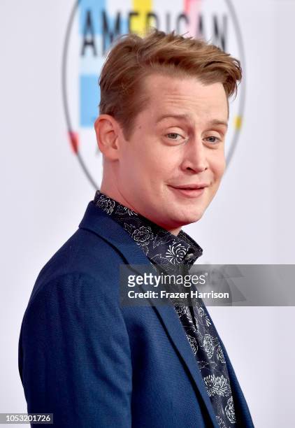 Macaulay Culkin attends the 2018 American Music Awards at Microsoft Theater on October 09, 2018 in Los Angeles, California.