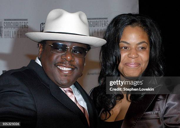 Cedric The Entertainer and wife during 35th Annnual Songwriters Hall of Fame Awards at The Marriott Marquis in New York City, NY, United States.