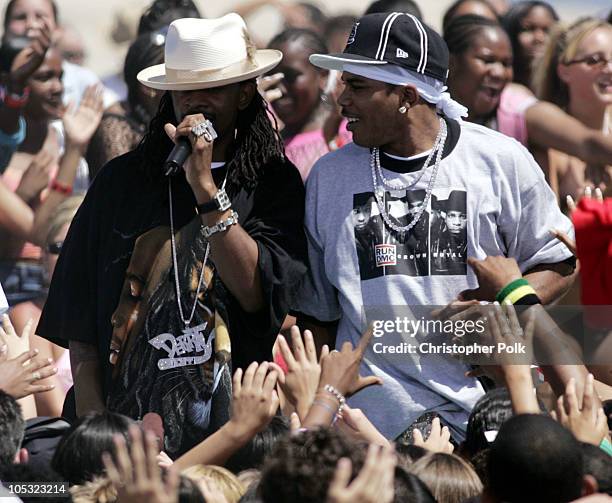 Murphy Lee and Nelly at the MTV "Summer on the Run" Beach House 2004