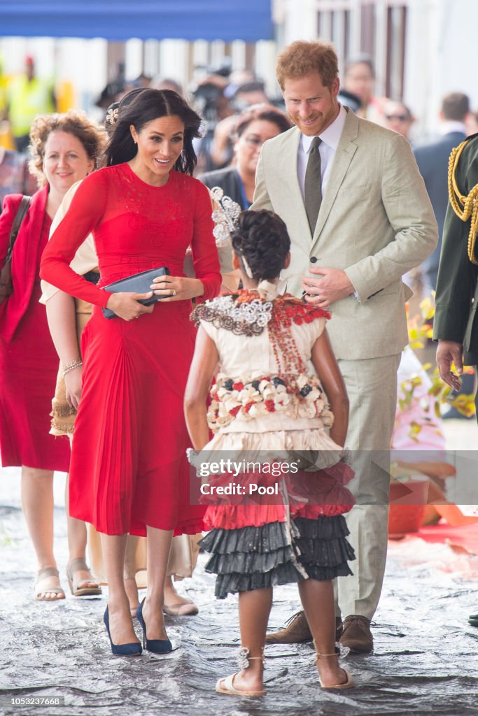 The Duke And Duchess Of Sussex Visit Tonga - Day 1