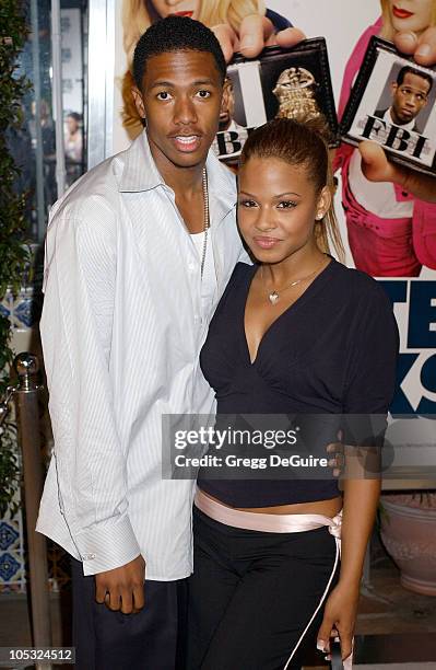 Nick Cannon and Christina Milian during "White Chicks" Premiere at Mann Village Theatre in Westwood, California, United States.