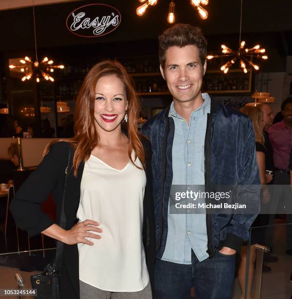 Amy Paffrath and Drew Seeley at Jeremy Fall Presents Grand Opening Of Easy's on October 24, 2018 in Los Angeles, California.