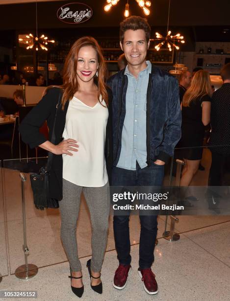 Amy Paffrath and Drew Seeley at Jeremy Fall Presents Grand Opening Of Easy's on October 24, 2018 in Los Angeles, California.