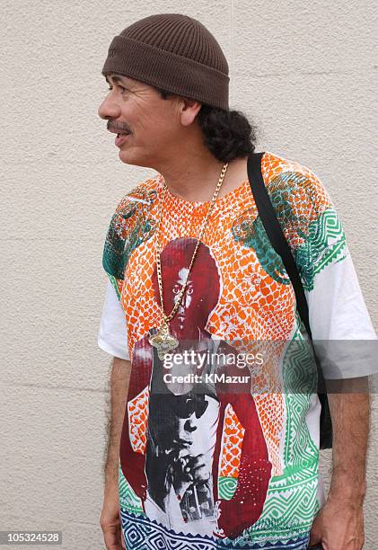 Carlos Santana during Crossroads Guitar Festival - Day Three - Backstage at Cotton Bowl Stadium in Dallas, Texas, United States.