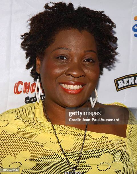 Jehmu Greene during "Rock The Vote" 2004 National Bus Tour - Concert Arrivals at Avalon in Hollywood, California, United States.