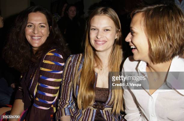 Angela Missoni, Vinessa Shaw & Rashida Jones during Angela Missoni hosts Private Champagne Brunch and Preview of Special Evening Collection for...