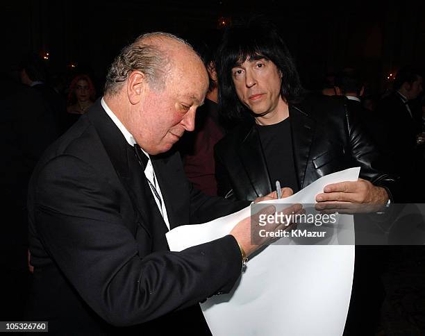 Seymour Stein, President of The Rock and Roll Hall of Fame, and Mark Ramone of The Ramones