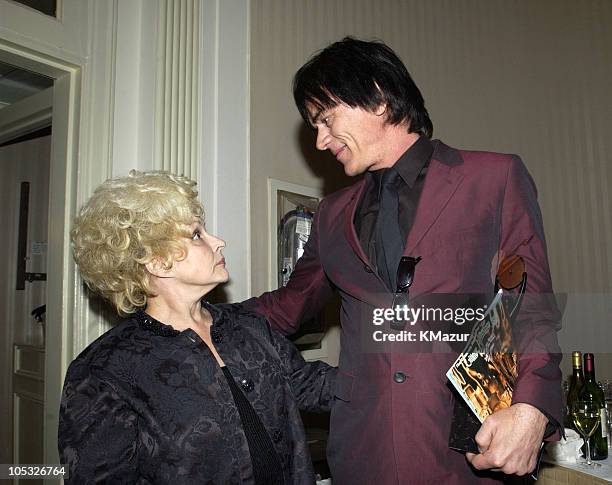 Brenda Lee and Dee Dee Ramone of The Ramones during The 17th Annual Rock and Roll Hall of Fame Induction Ceremony - Audience, Backstage & Cocktail...