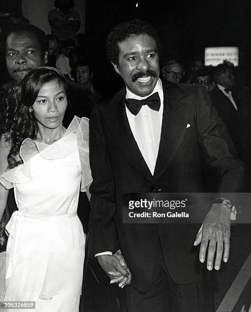 Richard Pryor and guest during 53rd Annual Academy Awards at Dorothy Chandler Pavillion in Los Angeles, California, United States.