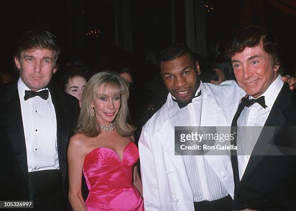 Donald Trump, Kathy Keeton Guccione, Mike Tyson, and Bob Guccione