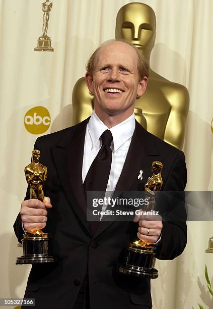 Ron Howard during The 74th Annual Academy Awards - Press Room at Kodak Theater in Hollywood, California, United States.