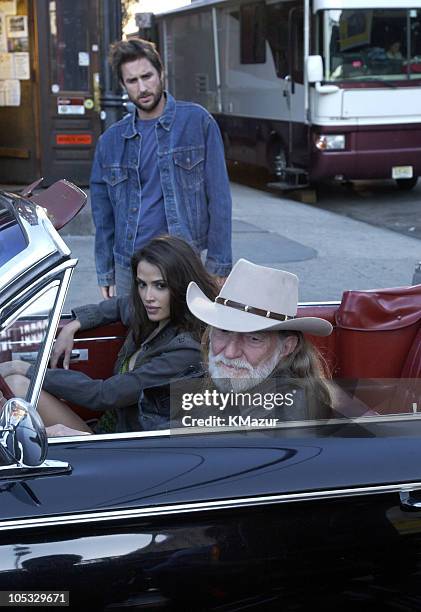 Willie Nelson, Luke Wilson and Model Almudena Fernandez