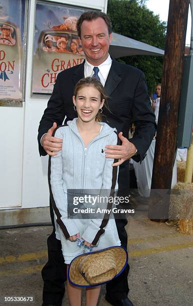 Emma Roberts and Barry Tubb, writer/director during "Grand Champion" World Premiere - After-Party at Crest Theatre in Los Angeles, CA, United States.