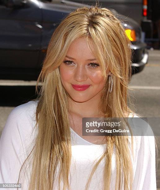 Hilary Duff during "A Cinderella Story" World Premiere - Arrivals at Grauman's Chinese Theatre in Hollywood, California, United States.