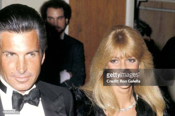 George Hamilton and Liz Treadwell during 37th Annual Golden Globe Awards at Beverly Hilton Hotel in Beverly Hills, California, United States.