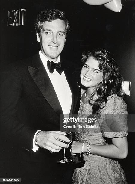 Frank Shields and Brooke Shields during Brooke Shield's 21st Birthday Party - May 31, 1986 at Nishi Naho in New York City, New York, United States.