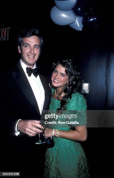 Frank Shields and Brooke Shields during Brooke Shield's 21st Birthday Party - May 31, 1986 at Nishi Naho in New York City, New York, United States.