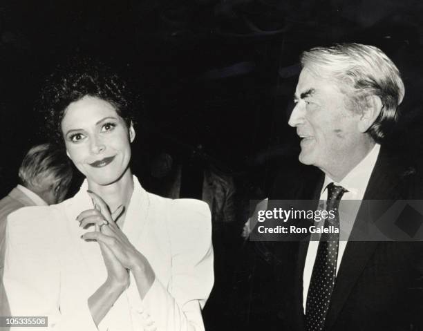 Gregory Peck & Lonette McKee during Opening Night of "Lady Day at Emerson's Bar & Grill" at Westside Arts Theater in New York City, NY, United States.