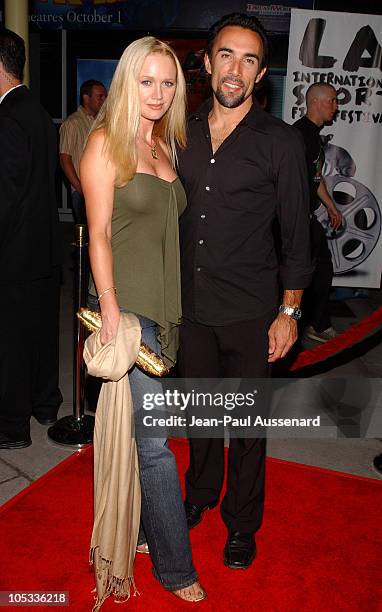 Francesco Quinn and wife Julie during "VLAD" Los Angeles Premiere - Arrivals at The ArcLight in Hollywood, California, United States.