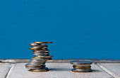 Coin Money build Asymmetrical Balance background and texture