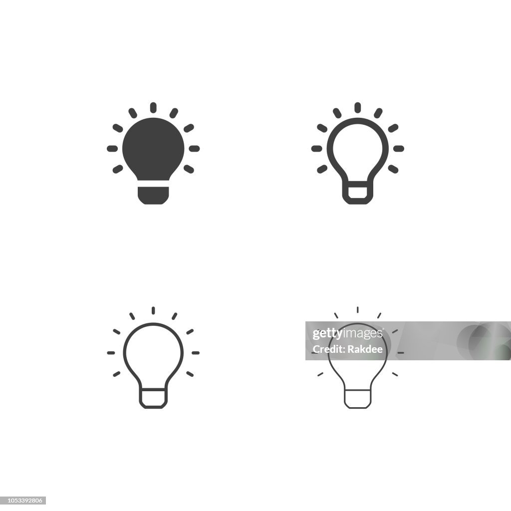 Glühbirne Icons - Multi Serie