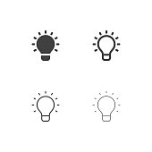 Light Bulb Icons - Multi Series