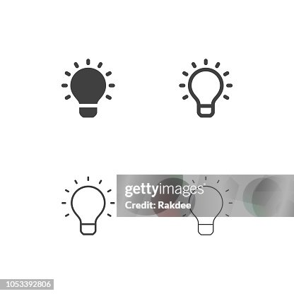 Light Bulb Icons - Multi Series Light Bulb Icons - Multi Series