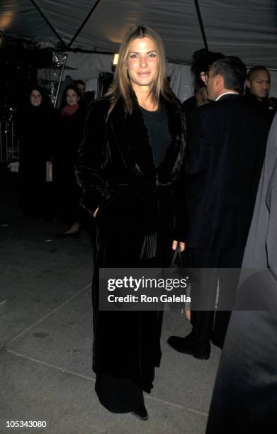 Sandra Bullock during Costume Institute Gala Giorgio Armani Exhibit at Metropolitan Museum of Art in New York City, New York, United States.