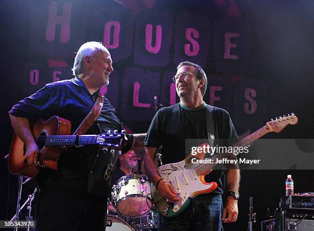 Sonny Curtis and Jerry Allison of The Crickets with Eric Clapton