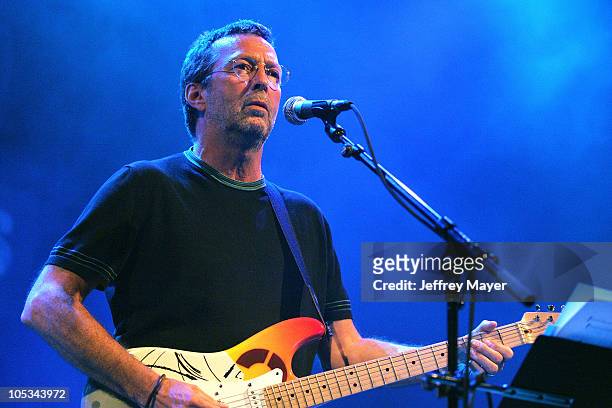 Eric Clapton during The Crickets and Friends in Concert at the House of Blues at House of Blues in West Hollywood, California, United States.