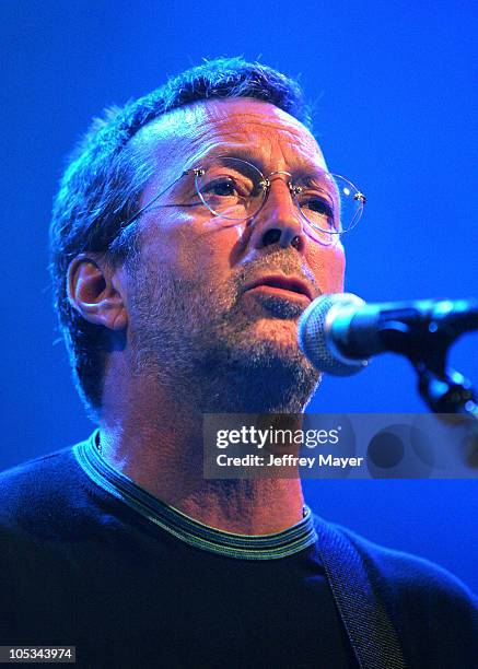 Eric Clapton during The Crickets and Friends in Concert at the House of Blues at House of Blues in West Hollywood, California, United States.