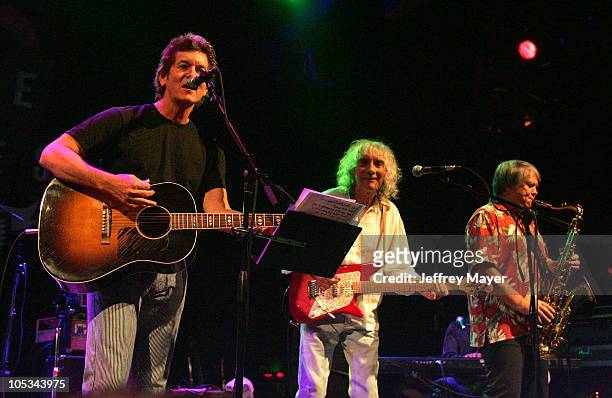 Rodney Crowell, Albert Lee and Bobby Keys during The Crickets and Friends in Concert at the House of Blues at House of Blues in West Hollywood,...