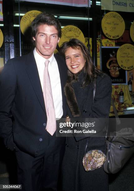 Christopher Reeve and Dana Reeve during Benefit Reading of "Poor Richards Theatricks" - October 26, 1987 at Abigail Smith Museum in New York City,...