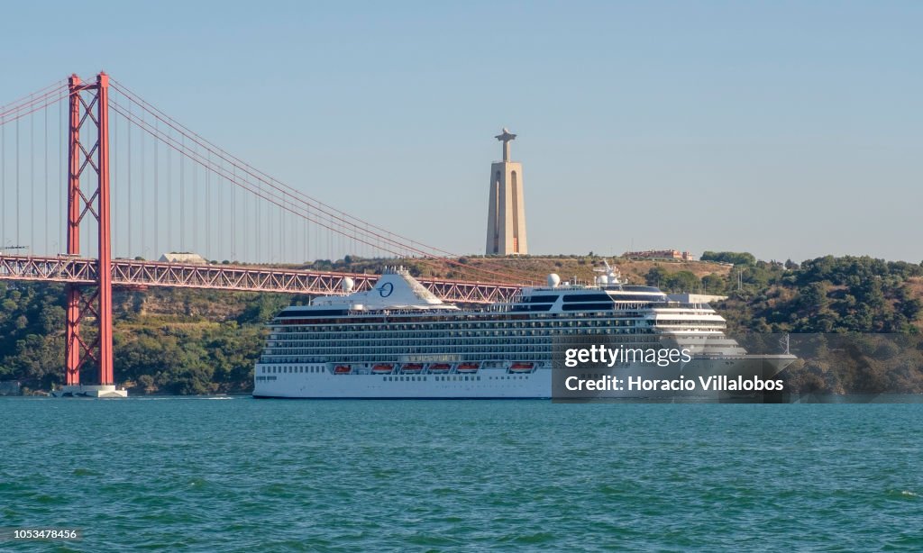 Tourist Cruise Shipping in Lisbon Harbour