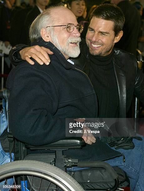 Ron Kovic and Tom Cruise during "The Last Samurai" Los Angeles Premiere - Red Carpet at Mann National in Westwood, California, United States.