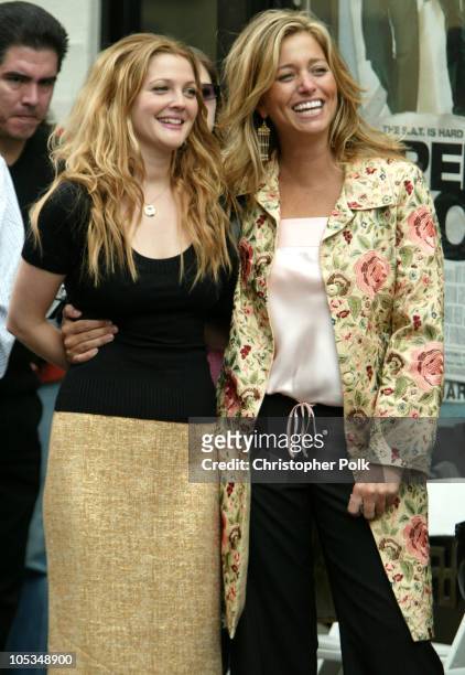 Drew Barrymore and Nancy Juvonen during Drew Barrymore honored with Hollywood Walk of Fame Star at Grauman's Chinese Theatre in Hollywood,...