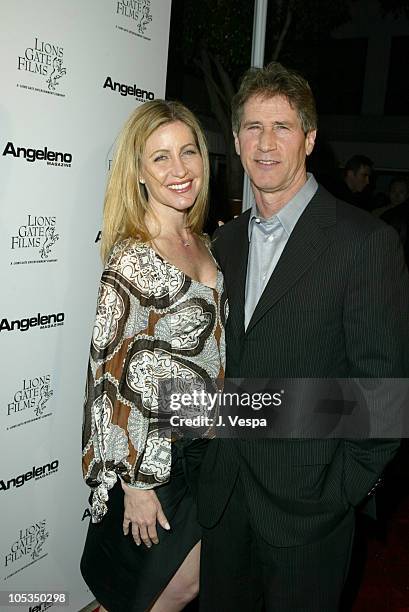 Jon Feltheimer and wife during Lions Gate Films Pre-Oscar Party - Red Carpet at SkyBar in West Hollywood, California, United States.