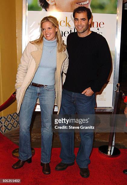 Bridgette Wilson and Pete Sampras during "Something's Gotta Give" - Los Angeles Premiere at Mann Village Theater in Westwood, California, United...