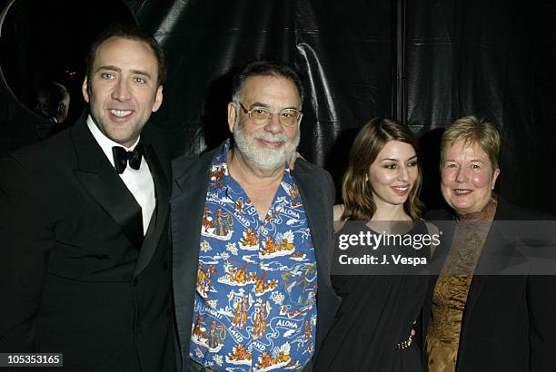 Nicolas Cage , Francis Ford Coppola, Sofia Coppola and Eleanor Coppola