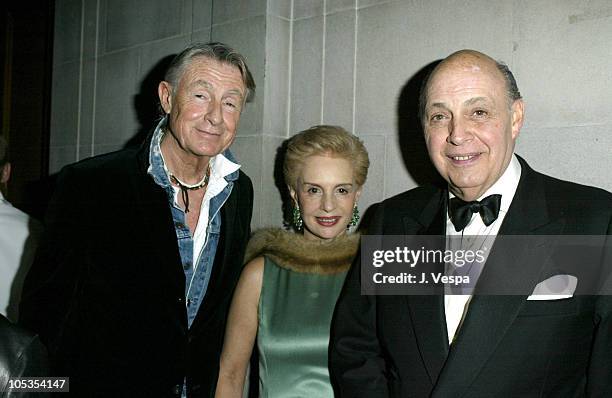 Joel Schumacher, Carolina Herrera and Reinaldo Herrera