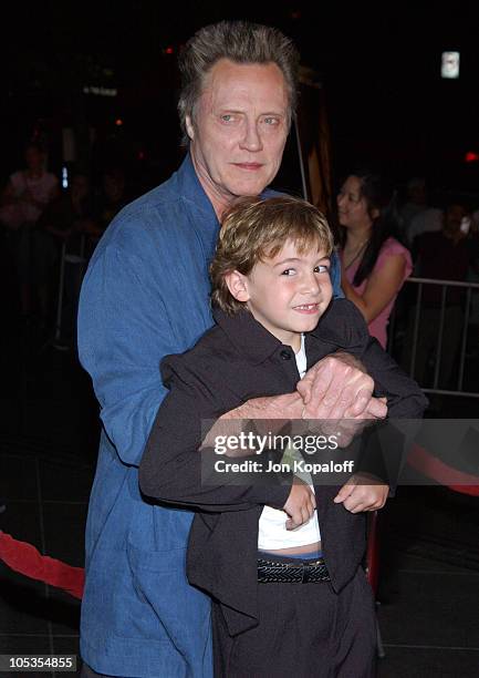 Christopher Walken and Jonah Bobo during "Around The Bend" Los Angeles Premiere - Arrivals at Directors Guild of America in Los Angeles, California,...