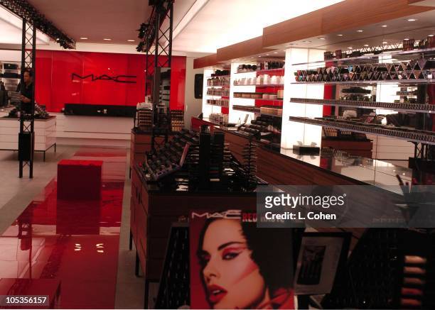 Cosmetics launches its latest Red Haute makeup collection at its newly re-designed Los Angeles store.