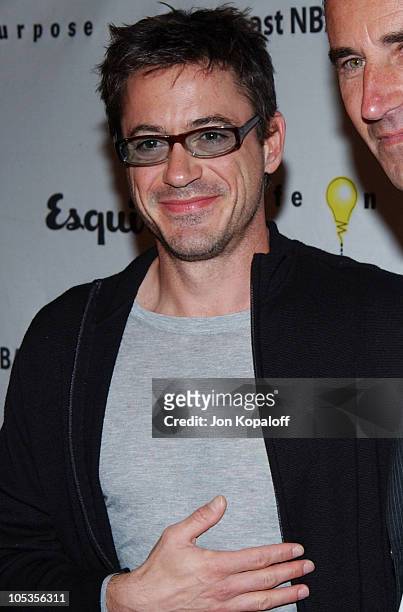 Robert Downey Jr. During Esquire House Hosts Penny Marshall's Birthday Party to Benefit The Life On Purpose Foundation and The West Coast NBA Retired...
