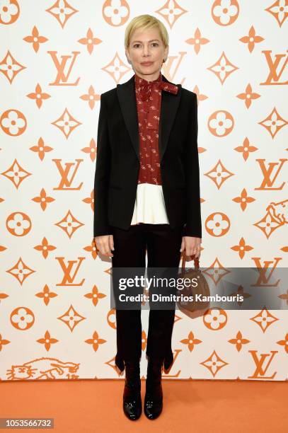 Michelle Williams attends the Louis Vuitton X Grace Coddington Event on October 25, 2018 in New York City.