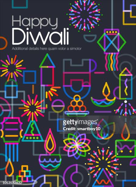 diwali gruß - diya oil lamp stock-grafiken, -clipart, -cartoons und -symbole