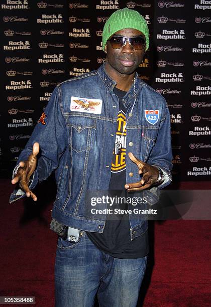 Sam Sarpong during Mercedes-Benz Spring 2005 L.A. Fashion Week at Smashbox Studios - Cadillac Presents Rock & Republic Spring 2005 Fashion Show -...