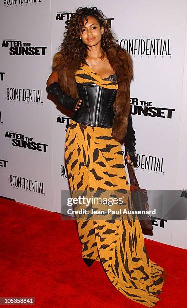 Shakara Ledard during "After the Sunset" Los Angeles Premiere - Arrivals at Grauman's Chinese Theater in Hollywood, California, United States.