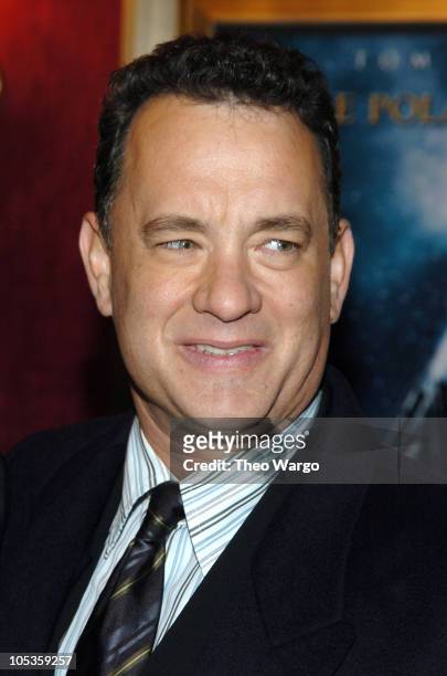Tom Hanks during "The Polar Express" New York City Premiere at Ziegfeld Theater in New York City, New York, United States.