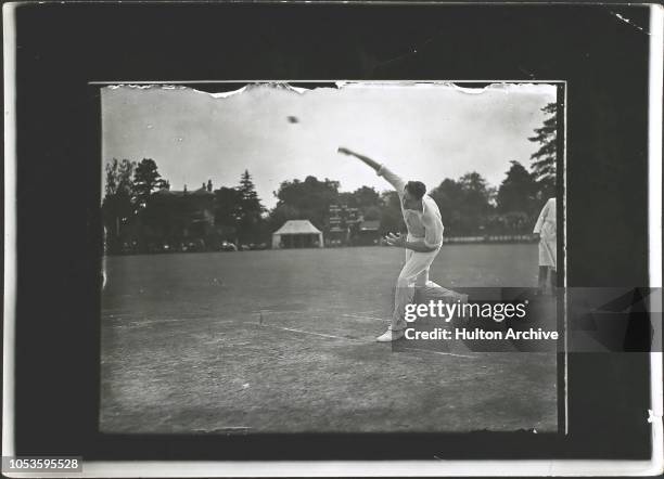 Kenneth Farnes, the 6ft.4in. Essex C.C.C. Bowler, who has been chosen for the England Test cricket team to tour Australia, was the recipient of many...