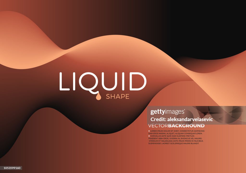 Fondo abstracto forma líquida
